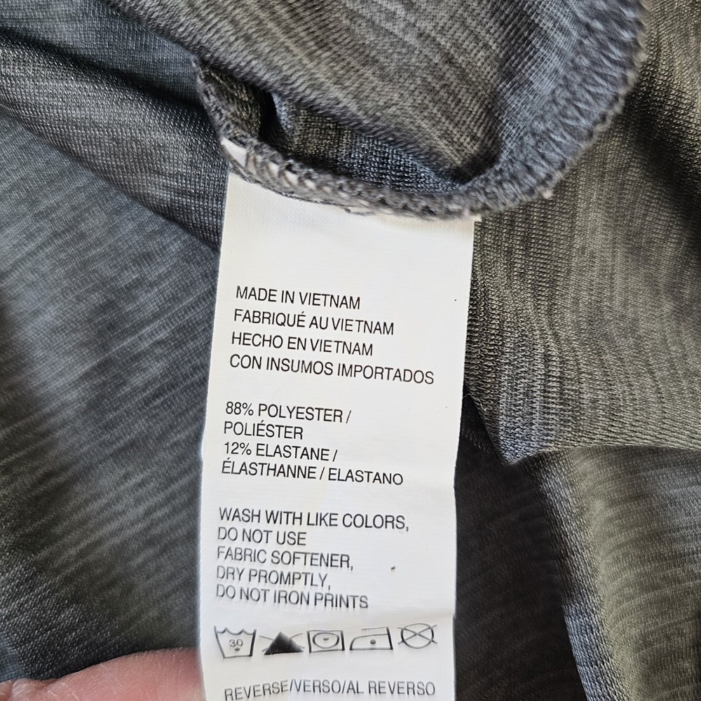 IZOD Advantage Performance Stretch Mens Polo Shirt Heathered Gray Size XL - Picture 4 of 6